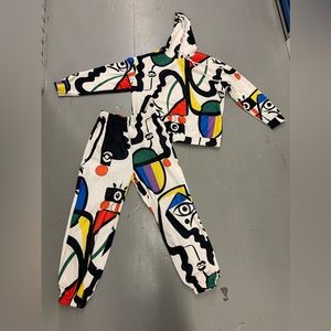 SHEIN multicolored hooded sweat suit, Size Medium